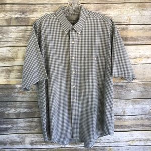 Bill Blass Tattersall Plaid Short-Sleeve S…